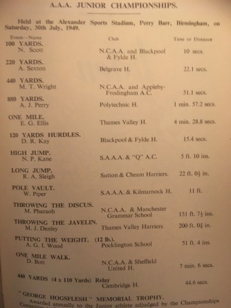 1949 AAA Junior T&F Championships